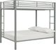 dhp furniture® Sidney Silver Full/Full Bunk Bed-0