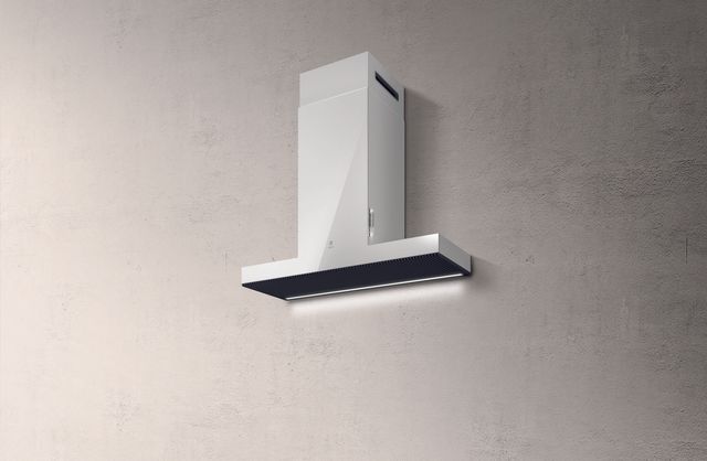Elica Iconic Series Haiku 36" White Krion® Wall Mounted Range Hood-3