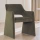 Primo™ International Barksdale 2-Piece Green Piping Velvet Dining Arm Chair Set-1