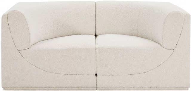 Meridian Furniture Ollie 2-Piece Cream Modular Sofa-1