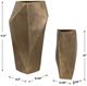 Uttermost® GeoForm 2-Piece Antique Brass Indoor-Outdoor Vase Set-2
