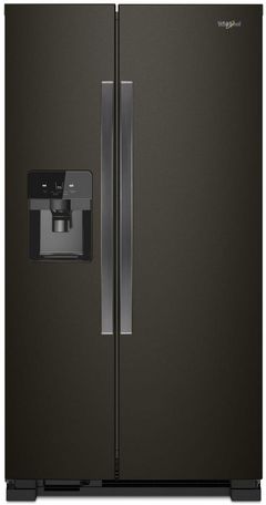 Whirlpool® 34 in. 21.4 Cu. Ft. Black Stainless Side-by-Side Refrigerator