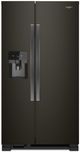 Whirlpool® 33" 21.4 Cu. Ft. Black Stainless Side-by-Side Refrigerator-0