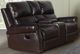 New Classic® Home Furnishings Sierra Brown Console Loveseat with Dual Recliners-0