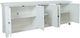 Jofran Inc. Isabella White 86" Mirrored Accent Cabinet-3