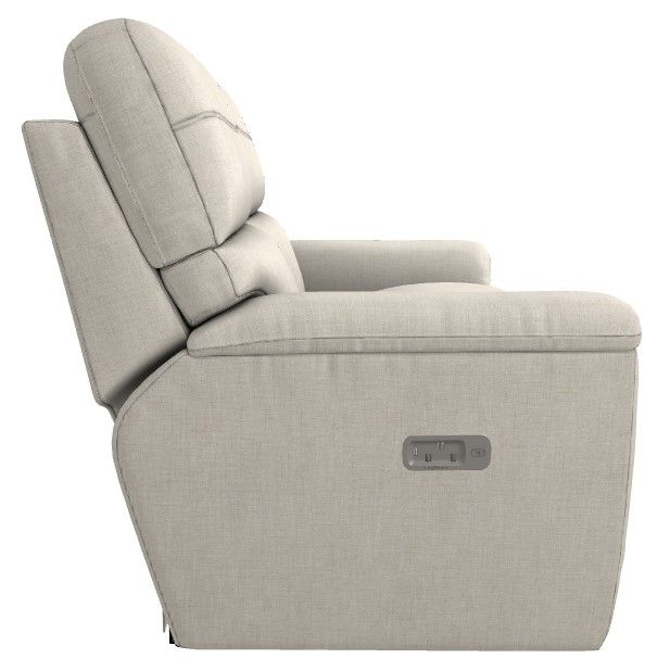 La-Z-Boy® Ava Ivory Power Reclining Loveseat with Headrest and Lumbar-2