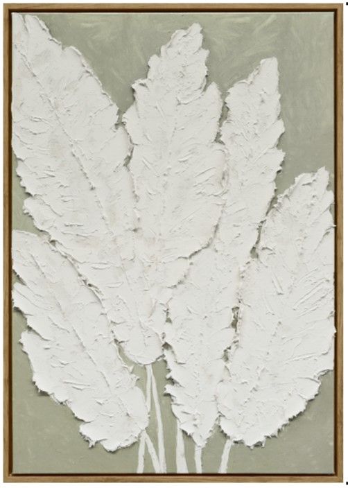 Classy Living Radiant Textured Foliage II Wall Art-0