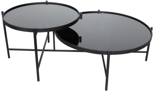 Moe's Home Collection Eclipse Black Glass Coffee Table-2
