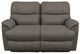 La-Z-Boy® Trouper Gray Leather Power Reclining Loveseat with Headrest and Lumbar-1