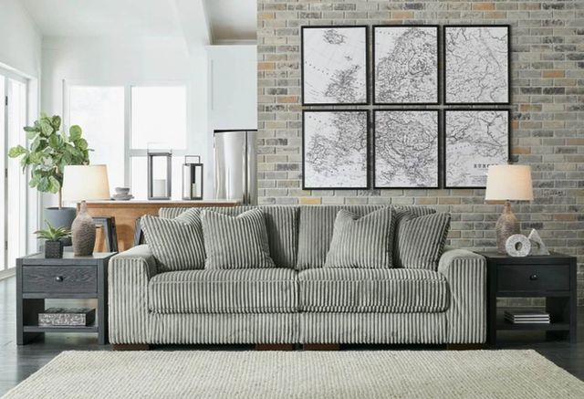Signature Design by Ashley® Lindyn 2-Piece Fog Small Spaced Sectional-1