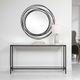 Uttermost® Hayley Glass Top Console Table with Black Frame-1