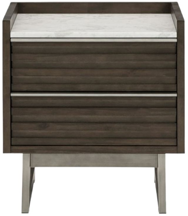 Ashley® Arkenton Grayish Brown/White Nightstand-2
