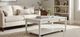 Bernards Citrus Heights White Cocktail Table with Caster-1