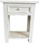 Vintage Furniture White Side Table-0