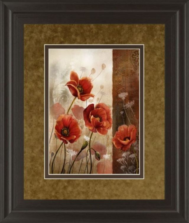 Classy Art Wild Poppies Il by Conrad Knutsen Framed Print Wall Art-1