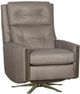 Fairfield® Customizable Loft Manual Swivel Recliner with Bright Brass Five Prong Base-0