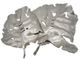 A & B Home 2-Piece Silver Wall Leaf Decor Set-1