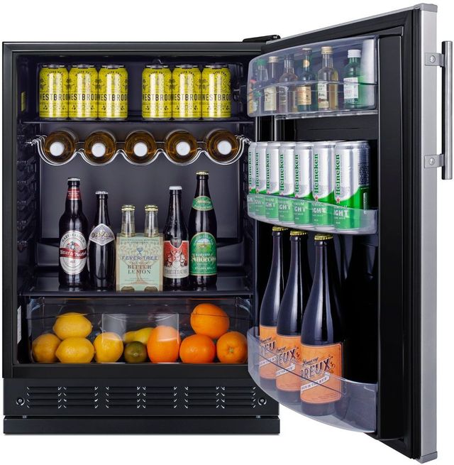 Summit® 5.5 Cu. Ft. Stainless Steel Compact Refrigerator -2
