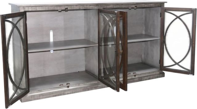 Sunny Designs™ Homestead Hills Alpine Gray/Tobacco Leaf 78” Media Console-2