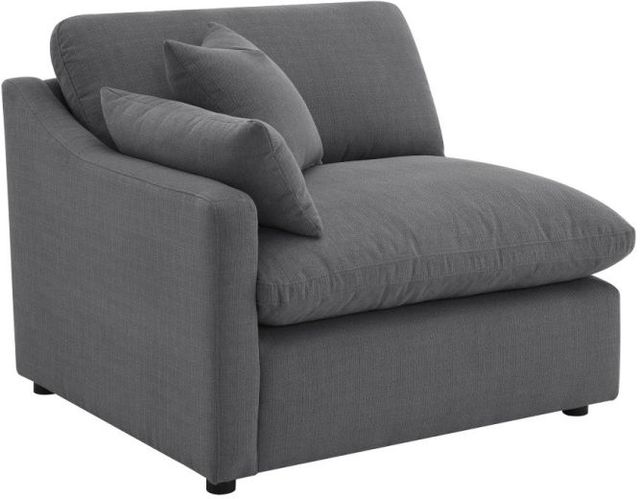 Coaster® Hobson 4-Piece Charcoal Upholstered Modular Sectional-1