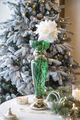 A & B Home Green/Silver 6" Flower Vase-5