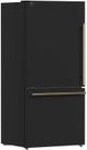 FORNO® Milano Espresso 31 in. 17.2 Cu. Ft. Black Counter Depth Bottom Freezer Refrigerator-1