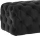TOV Furniture Kaylee Jumbo Black Velvet Ottoman-3
