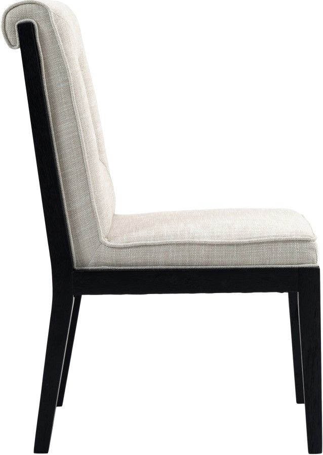 Meridian Furniture Gwendolyn Cream/Black Upholstered Dining Side Chair-2