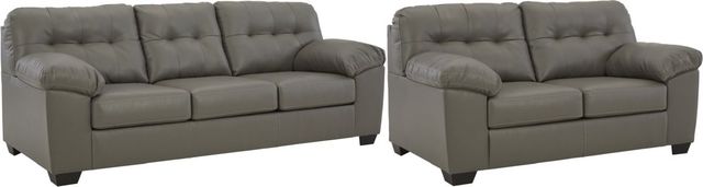 Signature Design by Ashley® Donlen 2-Piece Gray Living Room Set-0