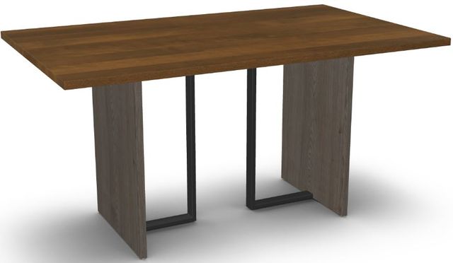 Amisco Customizable Zoel 60" Solid Birch Dining Table with 1" Tabletop -0