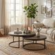 Sunny Designs™ Homestead Tobacco Leaf Nesting Table Set with Black Base-1