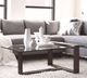 Magnussen Home® Bristow Glass Top Rectangular Cocktail Table with Acorn Base-1