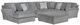 Jackson Furniture Glacier 4-Piece Shark Left Side Facing U-Shape Chaise Sectional-0