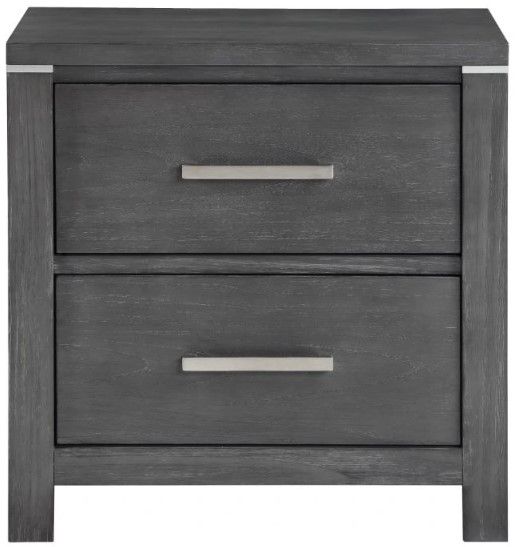 New Classic® Home Furnishings Odessa Charcoal Nightstand-2