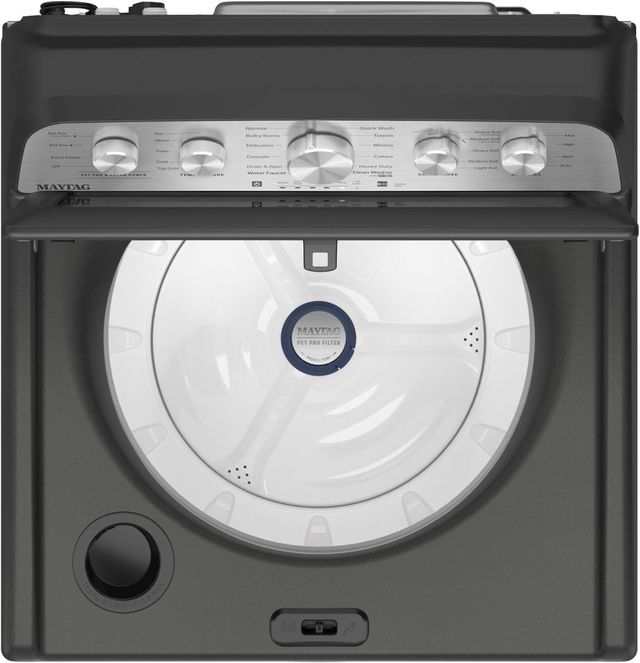 Maytag® 5.5 Cu Ft. Volcano Black Impeller Top Load Washer with Extra Power and Pet Pro Option-1