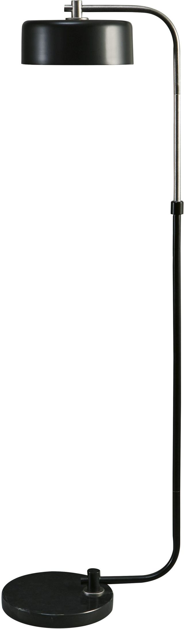 Signature Design by Ashley® Eliridge Antique Silver/Black Floor Lamp-0