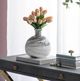 A & B Home Black/White Svirla Round Vase Swirl-5