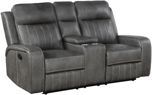 Coaster® Raelynn 2-Piece Gray Manual Reclining Seating Set-3