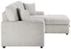 Homelegance® Marsh 2-Piece Gray Right-Arm Facing Sectional and Chaise-4