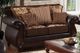 Furniture of America® Franklin 2-Piece Dark Brown/Tan Set-1