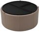 Palliser® Furniture Customizable Mingle Round Medium Storage Ottoman with Table-1