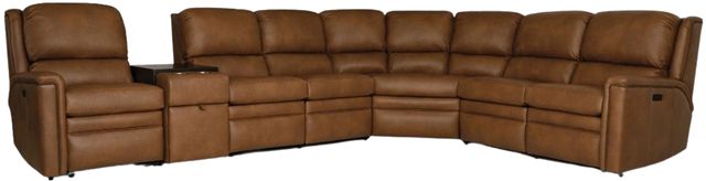 Smith Brothers Customizable M104 Power Reclining L-Shaped Sectional-0