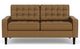 EQ3 Reverie Leather Loveseat with Low Armrest-1