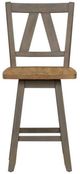 Liberty Furniture Lindsey Farm Gray/Sandstone Counter Height Swivel Stool-2