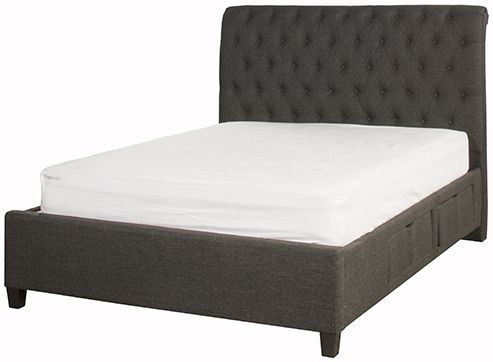 HH2 Home Napleton Onyx Linen King Bed Frame-0