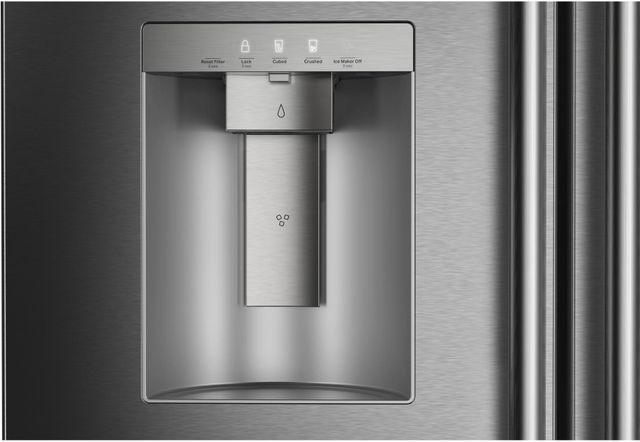 KitchenAid® 36" 29.5 Cu. Ft. PrintShield Stainless Steel French Door Refrigerator with Exterior Water and Ice Dispenser-2