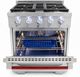 Vezeni Randolph Collection 30" Stainless Steel Pro Style Gas Range-1