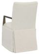 Fairfield® Customizable Entree Dining Concave Short Button Back Skirted Arm Chair-3