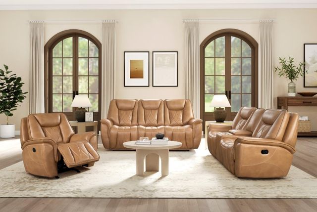 Corinthian Furniture Jordan Camel Power Recliner-1