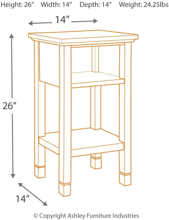 Signature Design by Ashley® Marnville White Accent Table-2